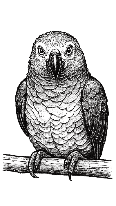 Pet portrait in Sketch art style — Pet Imagination example